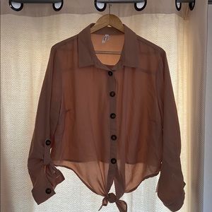 Charlotte Russe - Beige Blouse - 2x